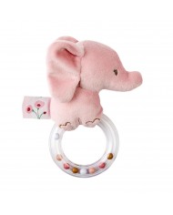 Eléphant anneau hochet - Rose - Fanfan