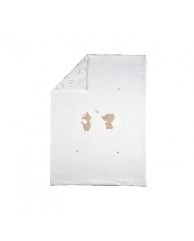 Couverture velours blanc 75*100 cm - Fanfan