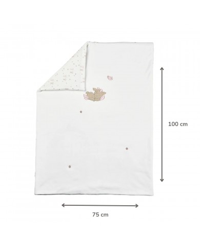 Couverture velours blanc 75*100 cm - Fanfan