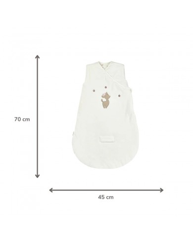 Gigoteuse 70 cm velours blanc - Fanfan - TOG 2.5 Gigoteuse 70 cm velours blanc - Fanfan - TOG 2.5