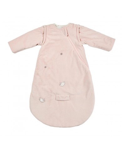 Gigoteuse velours 70 cm manches amovibles - rose - Fanfan - TOG2.5 Gigoteuse velours 70 cm manches amovibles - rose - Fanfan - TOG2.5