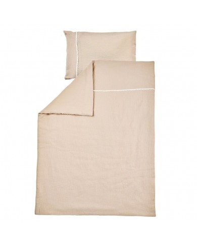 Housse de couette 100 x 140 cm gaze de coton  et taie d'oreiller - Fanfan