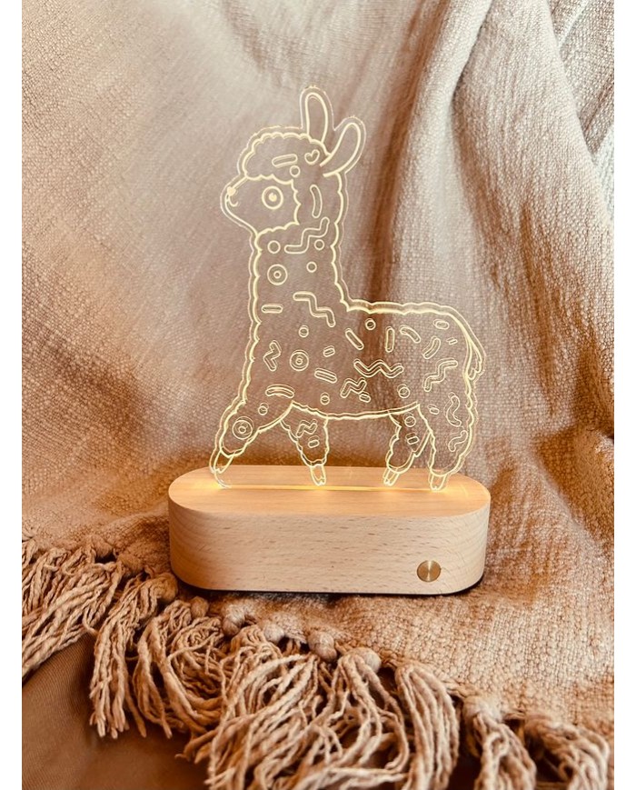 Coffret veilleuse LED - Sacha l'Alpaga