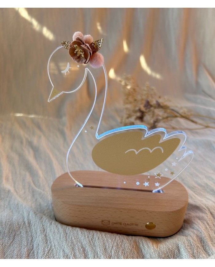 Coffret veilleuse LED - Louna le Cygne