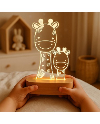 Coffret veilleuse LED - Lina et Milo les Girafes Coffret veilleuse LED - Lina et Milo les Girafes