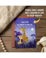 Coffret veilleuse LED - Lina et Milo les Girafes