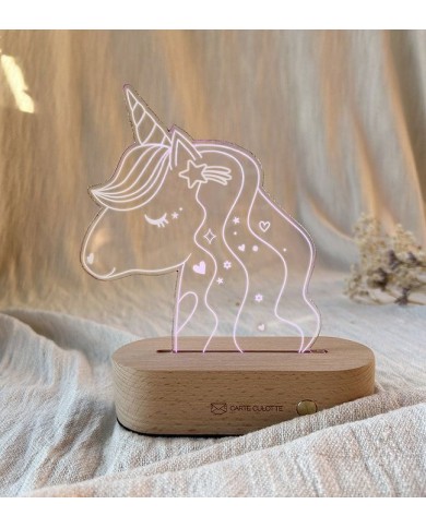 Coffret veilleuse LED - Lila la Licorne Coffret veilleuse LED - Lila la Licorne