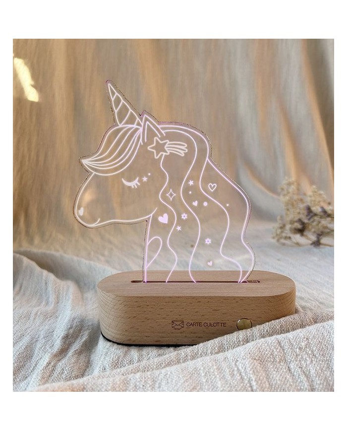 Coffret veilleuse LED - Lila la Licorne