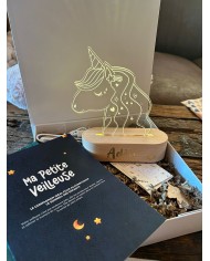 Coffret veilleuse LED - Lila la Licorne
