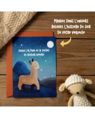 Plaque interchangeable pour veilleuse LED + histoire - Eli la Lapine