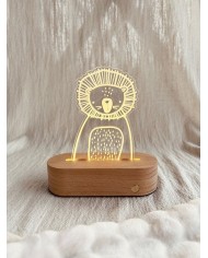 Plaque interchangeable pour veilleuse LED + histoire - Léo le Lion