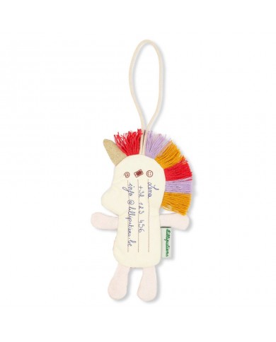 Etiquette bagage Lena la licorne Etiquette bagage Lena la licorne