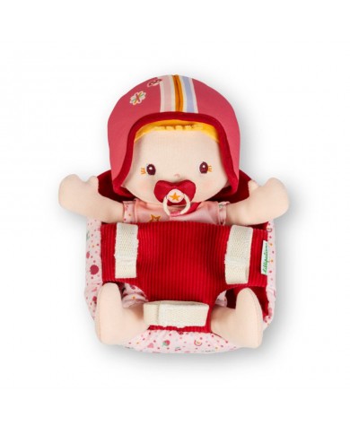 Poupée en tissu et siège vélo Lena