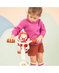 Poupée en tissu et siège vélo Lena