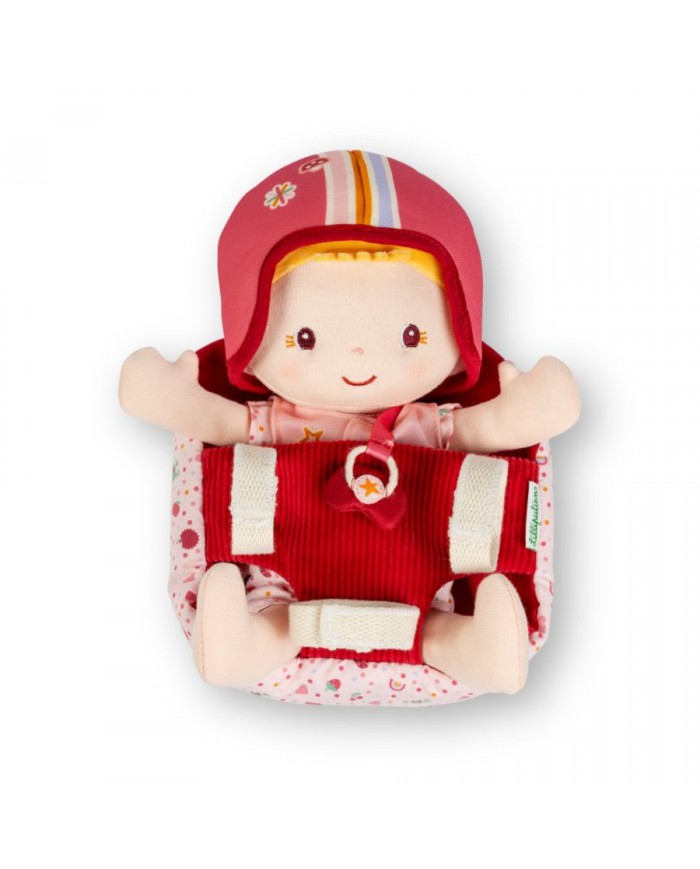 Poupée en tissu et siège vélo Lena