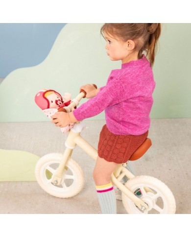 Poupée en tissu et siège vélo Lena