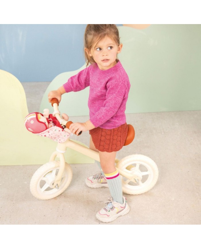 Poupée en tissu et siège vélo Lena