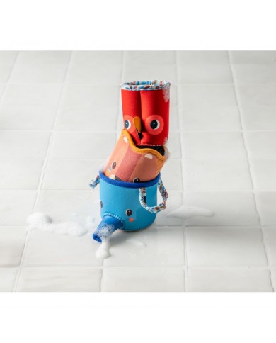 Jouet de bain - Gobelets empilables (set de 3) Jack le lion Jouet de bain - Gobelets empilables (set de 3) Jack le lion