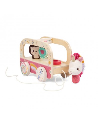 Bus en bois magique Lena la licorne