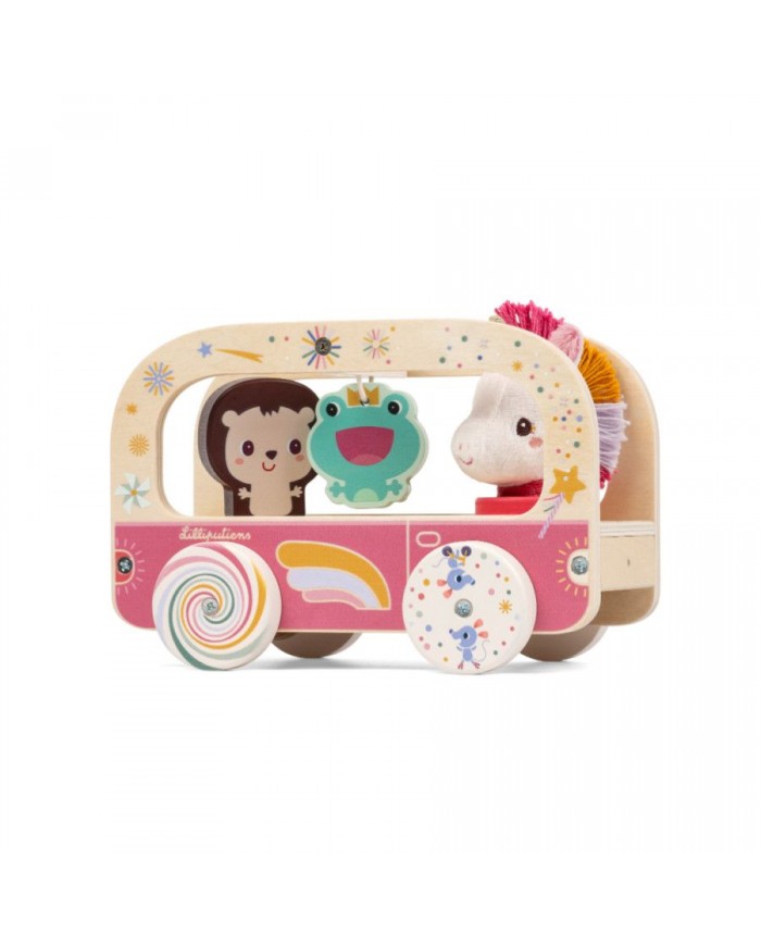 Bus en bois magique Lena la licorne