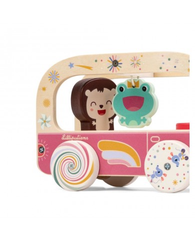 Bus en bois magique Lena la licorne