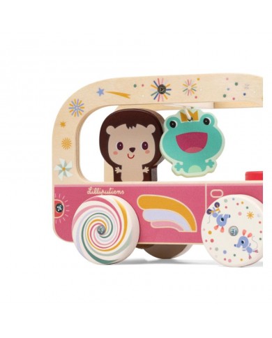 Bus en bois magique Lena la licorne