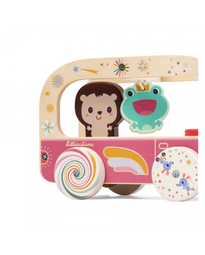 Bus en bois magique Lena la licorne