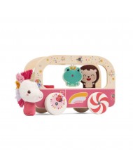 Bus en bois magique Lena la licorne
