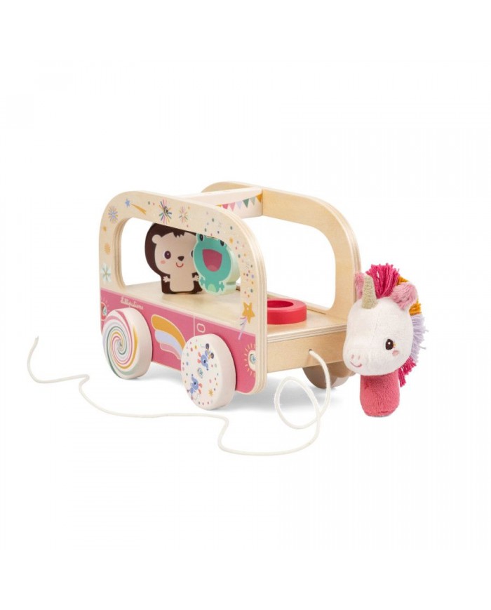 Bus en bois magique Lena la licorne