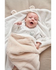 Couverture en Groloudoux 75x100 cm - Beige