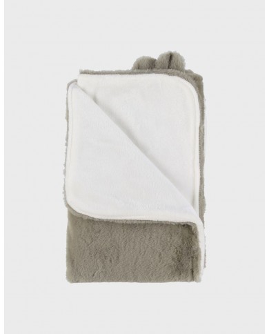 Couverture en Groloudoux 75x100 cm - Kaki