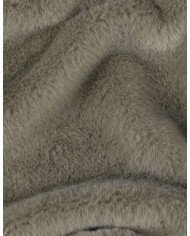 Couverture promenade en fausse fourrure 65x45 cm - Kaki