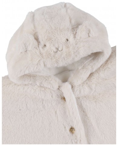 Poncho en fausse fourrure - Beige - 6-12/18 mois Poncho en fausse fourrure - Beige - 6-12/18 mois
