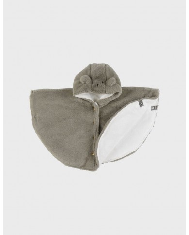 Poncho en fausse fourrure - Kaki- 6-12/18 mois Poncho en fausse fourrure - Kaki- 6-12/18 mois