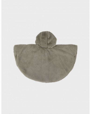 Poncho en fausse fourrure - Kaki- 6-12/18 mois Poncho en fausse fourrure - Kaki- 6-12/18 mois