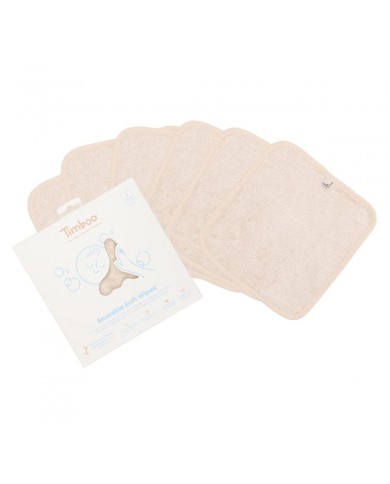 Lingettes réutilisables 20x20cm (6 pieces) - Frosted Almond Lingettes réutilisables 20x20cm (6 pieces) - Frosted Almond