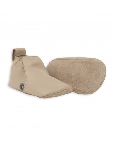 Chaussons en cuir Stepper - Beige