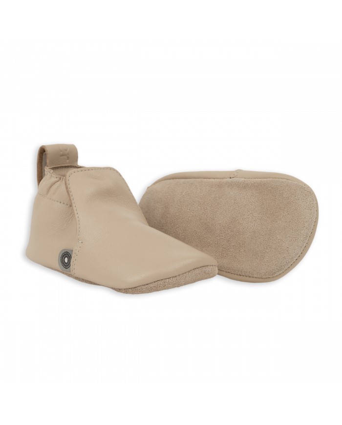 Chaussons en cuir Stepper - Beige