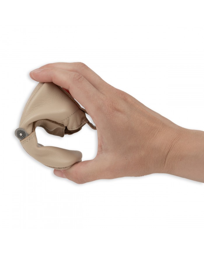 Chaussons en cuir Stepper - Beige