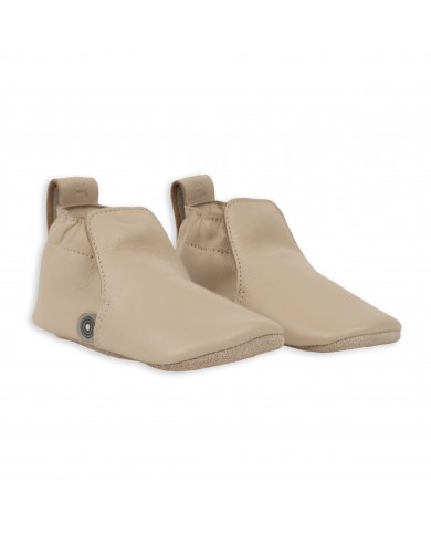 Chaussons en cuir Stepper - Beige