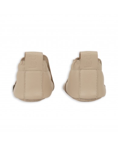 Chaussons en cuir Stepper - Beige