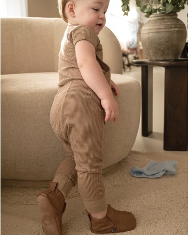 Chaussons en cuir Stepper - Beaver