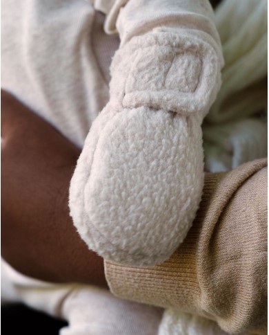 Mouffles Teddy Polaire - 0-12 mois - Birch