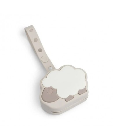 Boîte à sucette en silicone - Sheepy - Sable