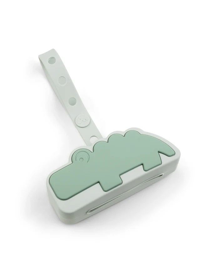 Boîte à sucette en silicone - Croco - Vert Boîte à sucette en silicone - Croco - Vert
