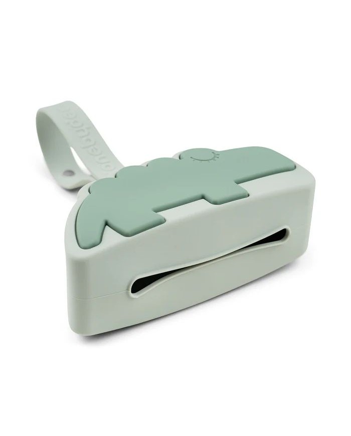 Boîte à sucette en silicone - Croco - Vert Boîte à sucette en silicone - Croco - Vert