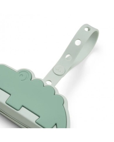 Boîte à sucette en silicone - Croco - Vert Boîte à sucette en silicone - Croco - Vert