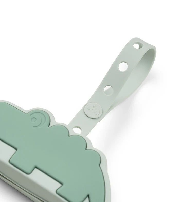 Boîte à sucette en silicone - Croco - Vert Boîte à sucette en silicone - Croco - Vert