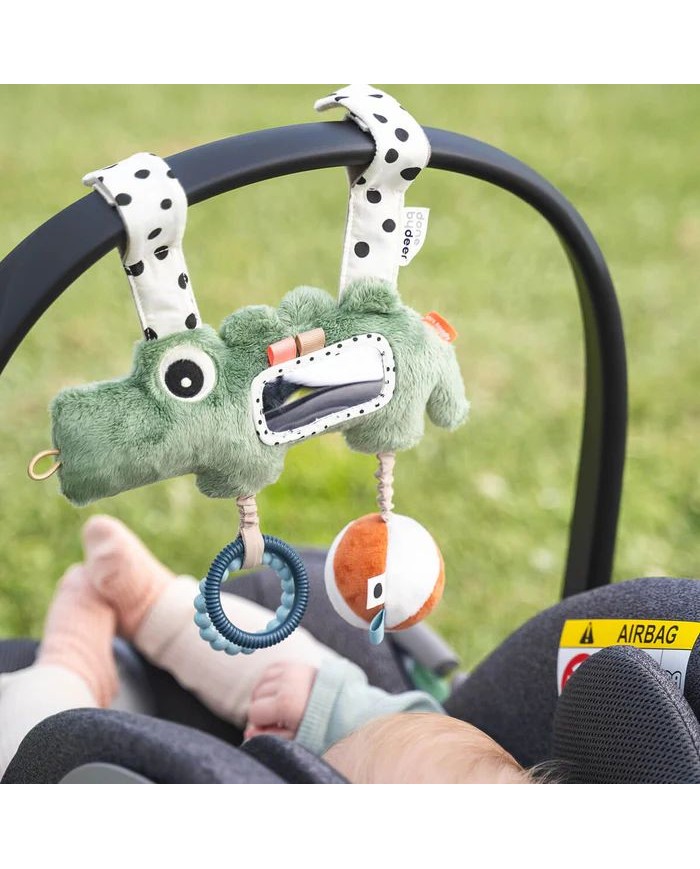 Jouet d'éveil à suspendre - Croco - Vert