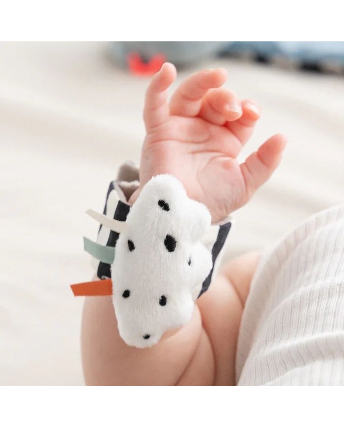 Lot de 2 Bracelet hochet - Happy clouds - Bleu